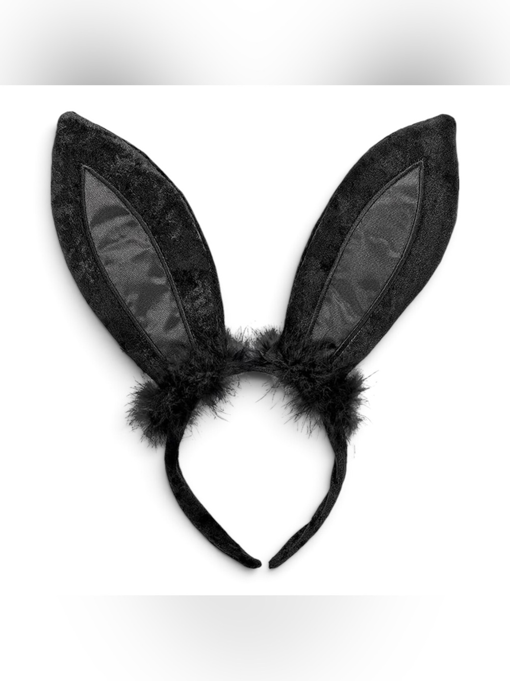Black Bunny Ears Headband